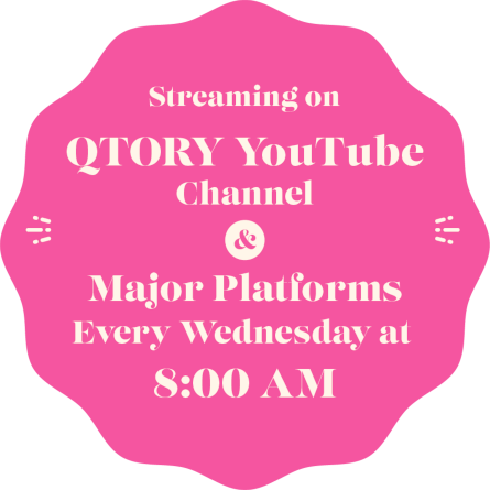 New episodes will be streaming every Wednesday at 8:00 AM JST starting January 7, 2026 on the QTORY YouTube channel and other streaming platforms.